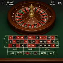 Staxino - Roulette Européenne - Zéro unique